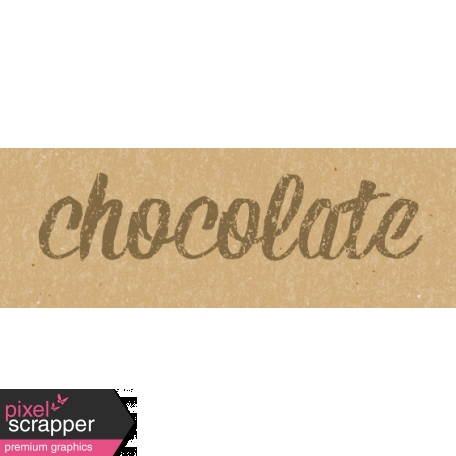 Food Day - Chocolate Word Art