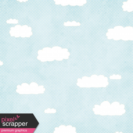 Baby Shower Polka Dot Clouds Paper