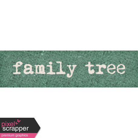 family tree word art