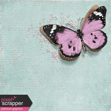 Cherish Butterfly Journal Card 4"x 4" 