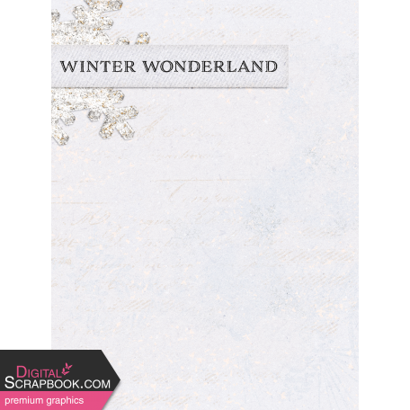 Homestead Life Winter Journal Card Floral Winter Wonderland 3x4