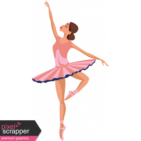 Pink Ballerina Digital Clip Art, Ballet Dancer Girls – Tracy Digital Design