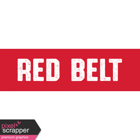 Karate Red Belt Word Art