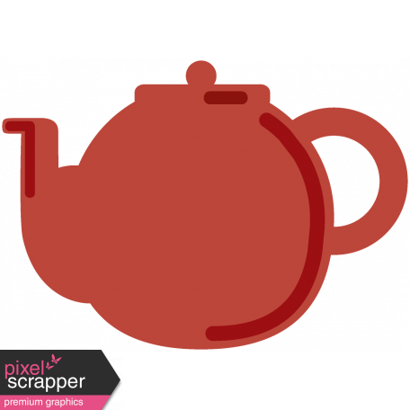 England Teapot Color Illustration