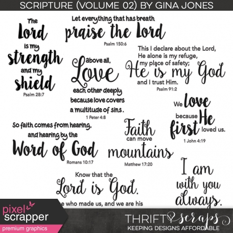 Scripture Word Art (Volume 02)