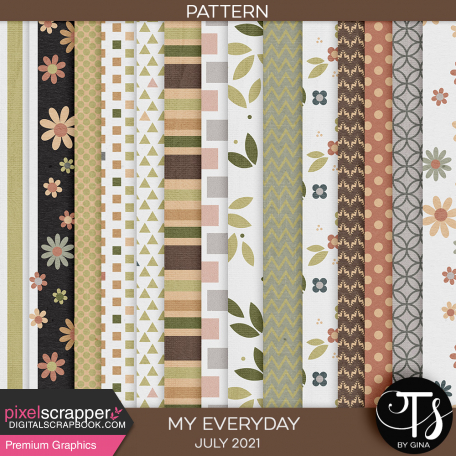 My Everyday: July 2021 Pattern Papers