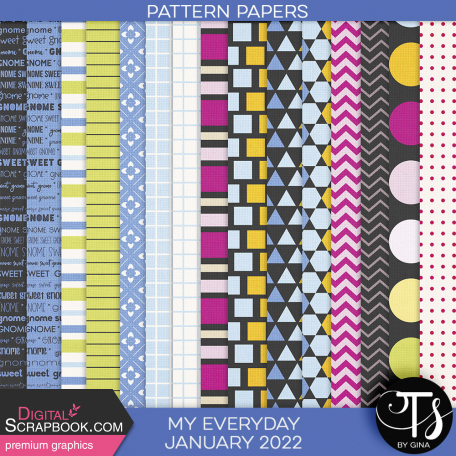 My Everyday - January 2022 - Pattern Papers