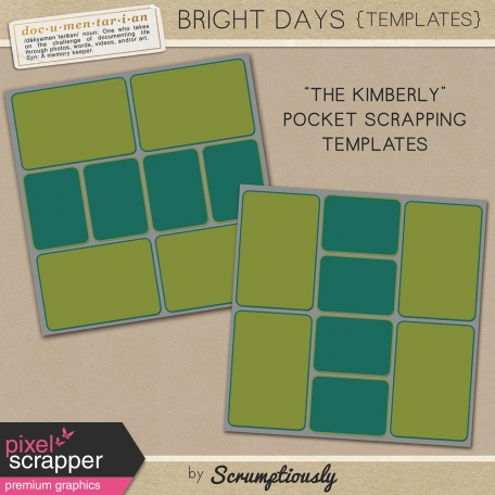 Bright Days Pocket Scrapping Templates Kit