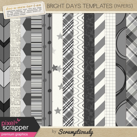 Bright Days Template Papers Kit