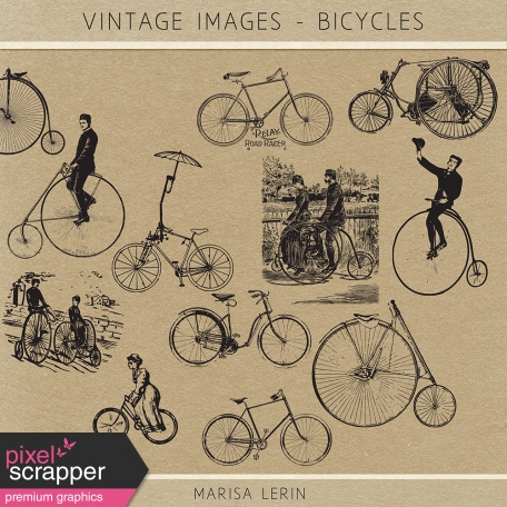 Vintage Images Kit - Bicycles