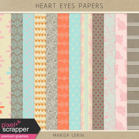 Heart Eyes Papers Kit
