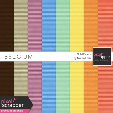 Belgium Solid Papers Kit