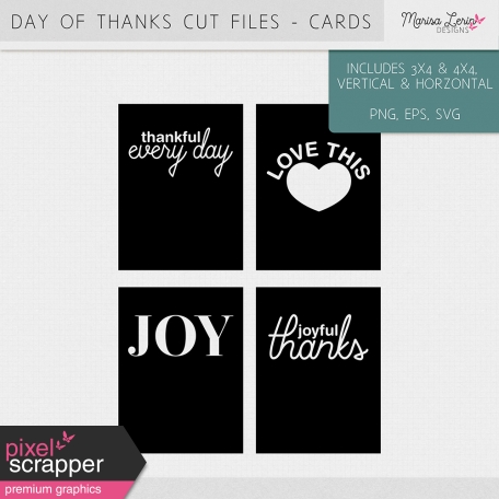 Day of Thanks Cut Files Kit - Cards