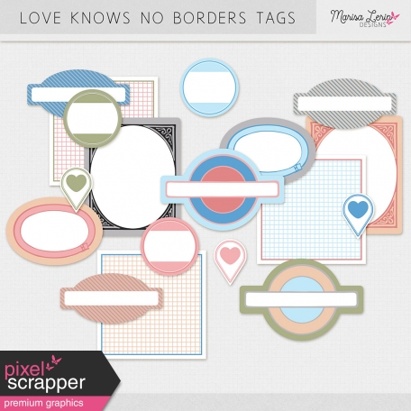 Love Knows No Borders Tags Kit