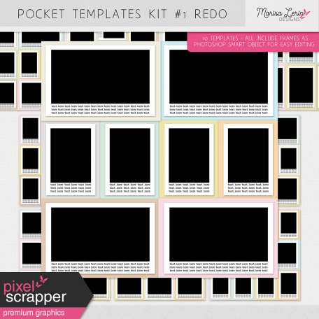 Marisa's Pocket Templates Redo Kit #1