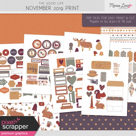 The Good Life: November 2019 Print Kit