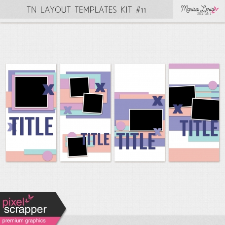 Travelers Notebook Layout Templates Kit #11