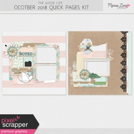 The Good Life: October Quick Pages Kit