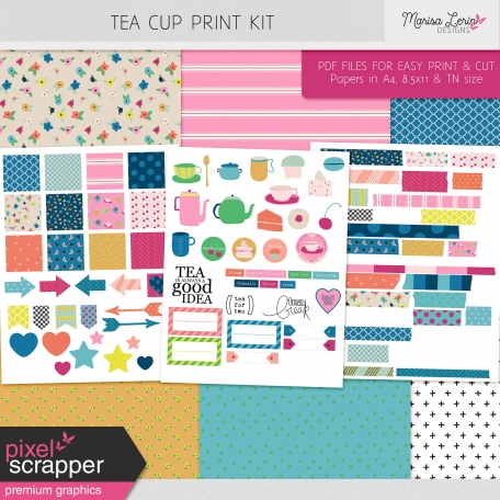 Tea Cup Print Kit