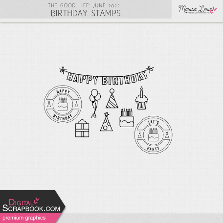 The Good Life: June 2022 Birthday Stamps Kit