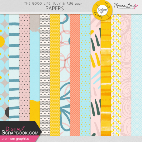 The Good Life: July & August 2023 Papers Kit