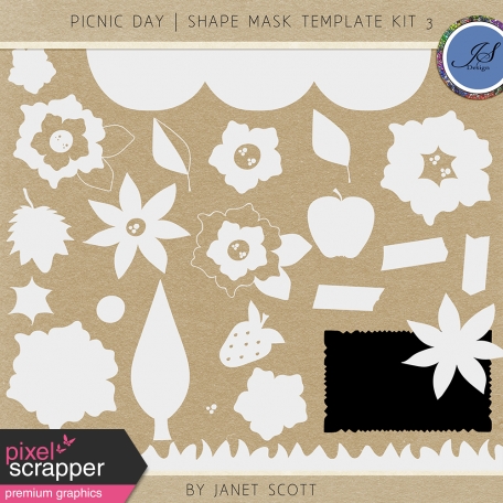 Picnic Day - Shape Mask Template Kit 3
