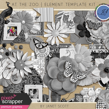 At The Zoo - Element Template Kit