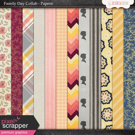 Family Day Collab - Papers by Jessica Dunn 🦋 graphics kit ...