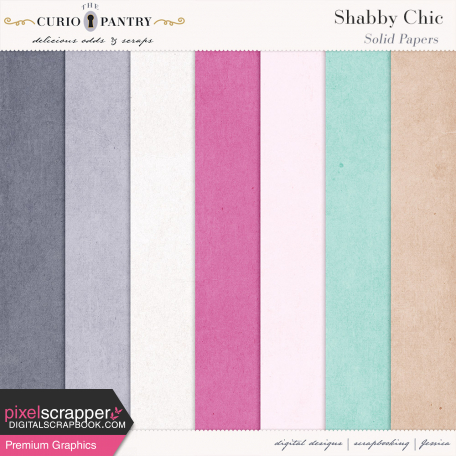 Shabby Chic Solid Papers