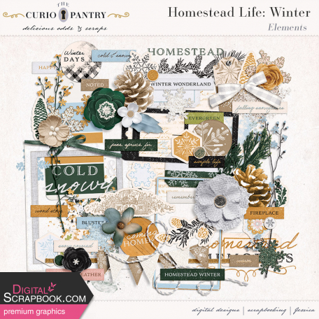 Homestead Life: Winter Elements by Jessica Dunn ️ graphics kit ...