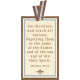 My Baptism - Striped Ribbon Tag