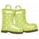 Rain, Rain - Green Polka Dot Rain Boots