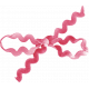 Pink Velvet Ricrac Ribbons Kit- Ricrac Ribbon Bow