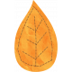 School Fun- Orange Paper Leaf