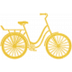 Outdoor Adventures- Sticker- Yellow Bike