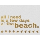 Few Days At The Beach- Golden Ocean Journal Card