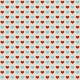 Hearts 08 Paper - Aqua & Red