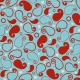 Paisley Paper 08 - Aqua & Red