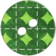 Green Argyle Button