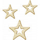 Brothers and Sisters- Cluster of Three Wooden Stars