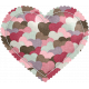 Be Mine- Heart Patterned Puffy Heart