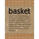 Basketball Card 3x4 Basket Orange