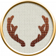 ::Holiday Magic Kit:: Cross-Stitch Antlers