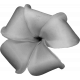 Flower Templates 04 Kit: flower04 (grayscale)