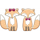 Fall in Love Mini Kit Cute Fox Couple
