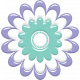 Lilac Aqua Element Flower 22