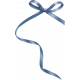 Winter Frost Blue Ribbon Bow 5