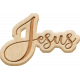 April Add-On: Jesus Etched Wood Word Art