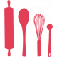 Christmas Cuties Baking- element- utensils outline