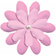 Pink Double Flower with Pearl